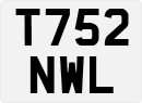 License plate of the United Kingdom, 1983 year system