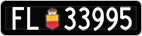 License plate of Liechtenstein, Cars