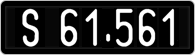 License plate of Austria, 1947 year system