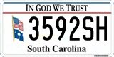 South Carolina, In God We Trust (1234AB/123 4AB)