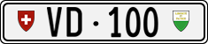 License plate of Switzerland, Cars
