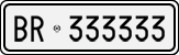 License plate of Italy, Cars (1927 year series)
