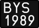 License plates of Poland, 1976 year system