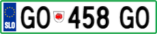 License plate of Slovenia, Vanity Plates