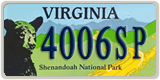 Virginia, Specialty plates (1234AB)