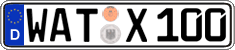 German license plate, Regular plates
