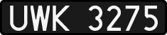 License plates of Poland, 1976 year system