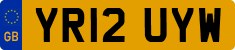 License plate of the United Kingdom, 2001 year system
