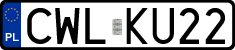 License plates of Poland, Regular car plates