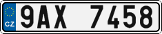 License plate of the Czech Republic, Cars (2001)