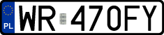 License plates of Poland, Regular car plates