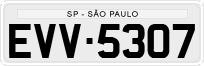License plate of Brazil, Private owners (1990)