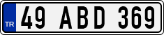 License plate of Turkey, Regular plates