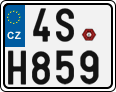 License plate of the Czech Republic, Motorcycles (2001)
