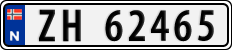 License plate of Norway, Cars