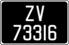 License plate of Ireland, Oldtimers
