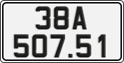 License plate of Vietnam, Cars