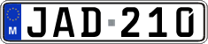 License plate of Malta, Regular plates (ABC 123)