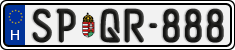 license plates of Hungary, Regular plates (2022)