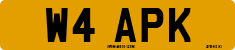 License plate of the United Kingdom, 1983 year system