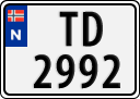 License plate of Norway, Trailers, motorcycles, special vehicles