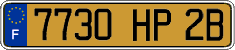 French license plate, FNI