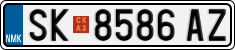 License plate of North Macedonia, Regular plates (2012)