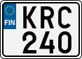 License plate of Finland, Cars