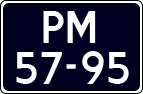 License plate of the Netherlands, Imported oldtimers (cars)