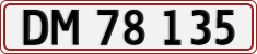 License plate of Denmark, Regular plates