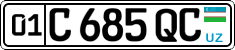 License plate of Uzbekistan, Private owners