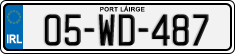 License plate of Ireland, Regular plates