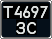 License plate Ukraine, Work vehicles (1995)