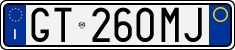 License plate of Italy, Cars (1994 year series)