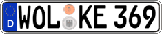 German license plate, Regular plates