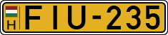 license plates of Hungary, Commercial vehicles (1990)