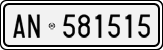License plate of Italy, Cars (1927 year series)