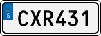 License plate of Sweden, Regular plates