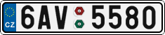 License plate of the Czech Republic, Cars (2001)