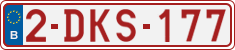 License plate of Belgium, Regular plates (2010)