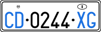 License plate of Italy, Diplomatic