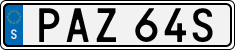 License plate of Sweden, Regular plates