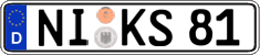 German license plate, Regular plates