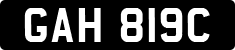 License plate of the United Kingdom, 1963 year system