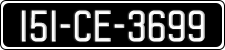 License plate of Ireland, Regular plates