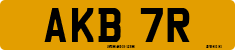 License plate of the United Kingdom, 1963 year system