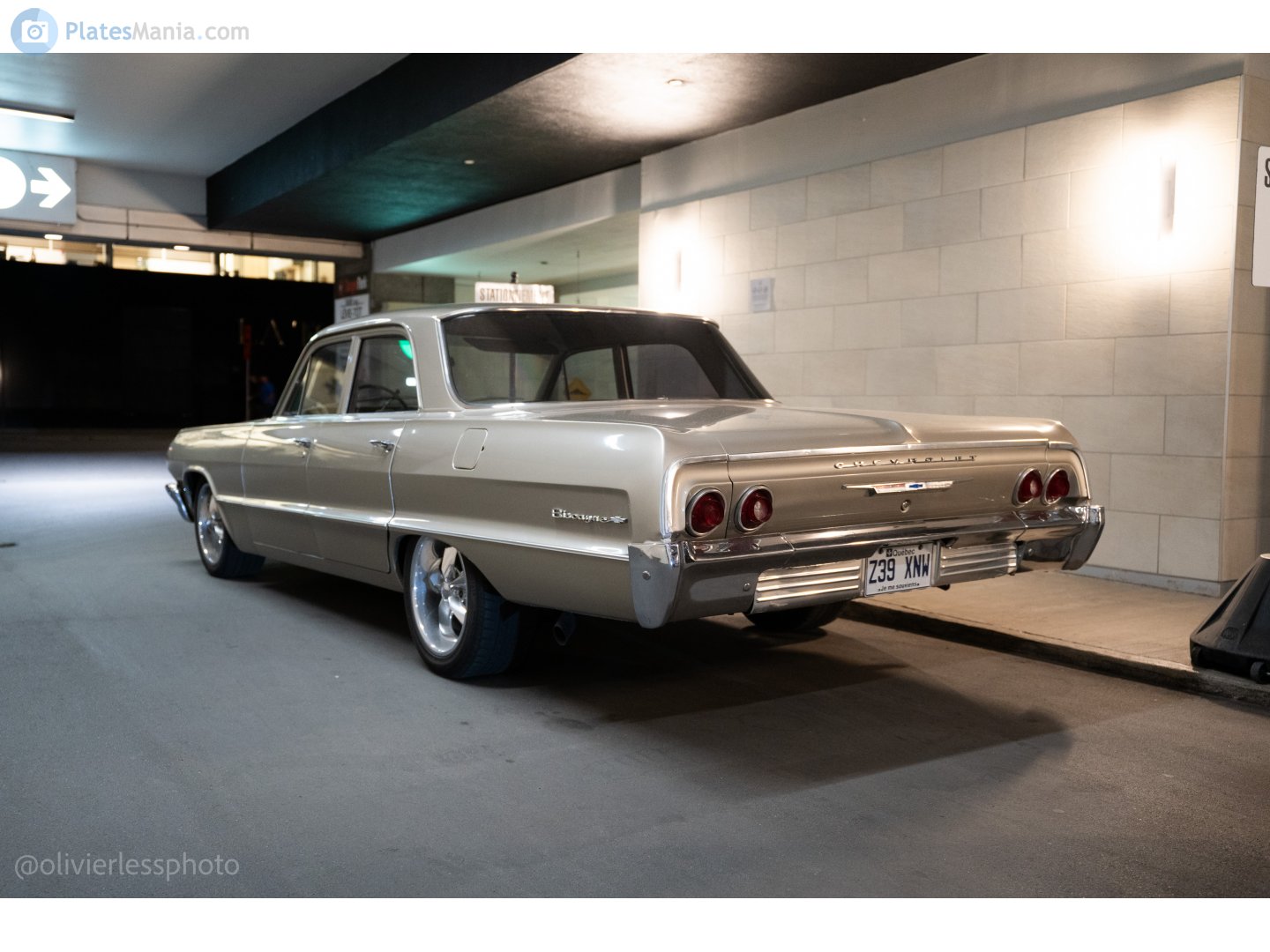 Z39 XNW, Chevrolet Biscayne 2nd gen 1964 4-door Sedan (1169/1269; B-body), 3rd facelift, 1963–1964