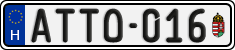 license plates of Hungary, Vanity Plates (2022)