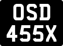 License plate of the United Kingdom, 1963 year system