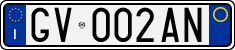 License plate of Italy, Cars (1994 year series)